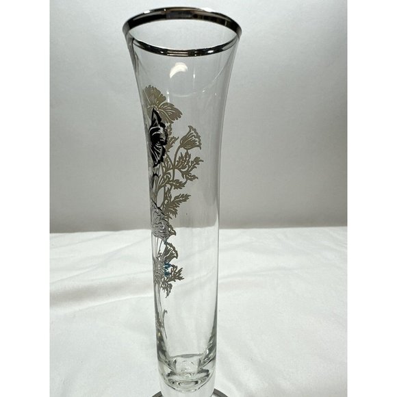 Vintage‎ Flanders Bud Vase W/Poppy Sterling Silver Overlay. - Picture 10 of 14